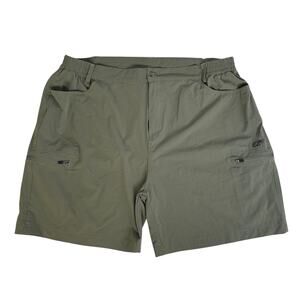 ezrun Mens Green Hiking Cargo Shorts Zip Pocket size XXL